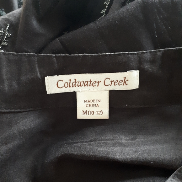Coldwater Creek Medium Lightweigh Black Tunic Top - Picture 8 of 8